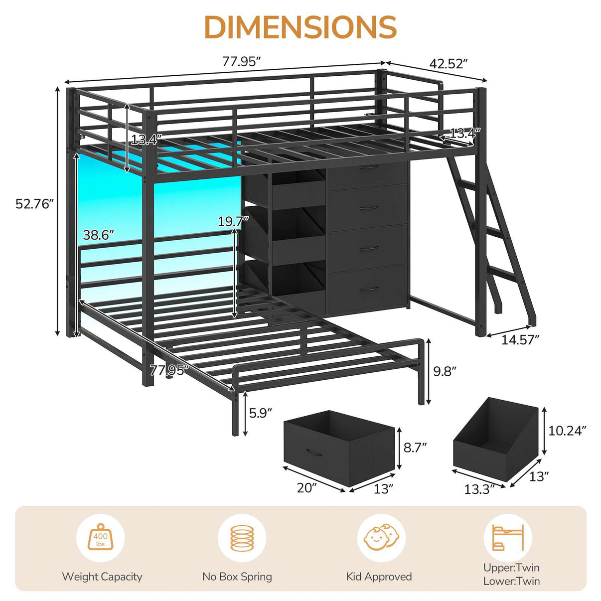 2 person desk